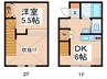 エステ－ト長津田Ⅴ 1DKの間取り
