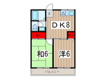 間取図 煉瓦館６９