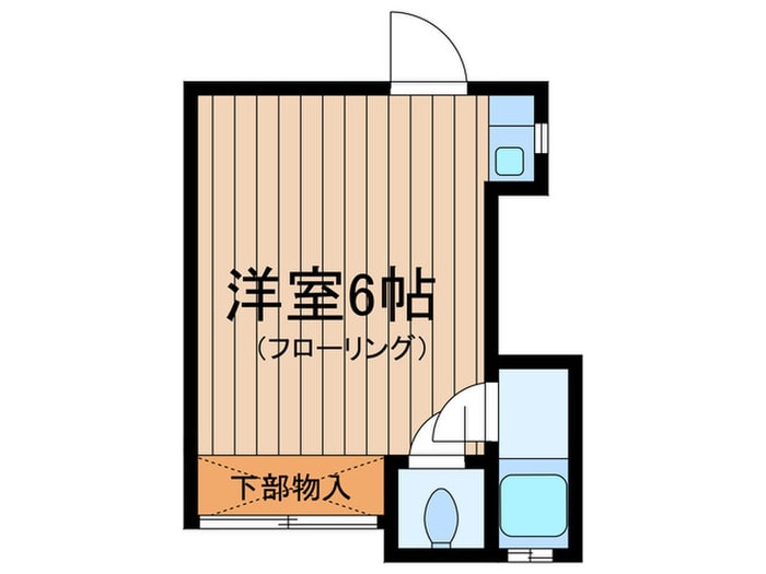 間取り図 ハイム神田Ｂ棟（２－１）