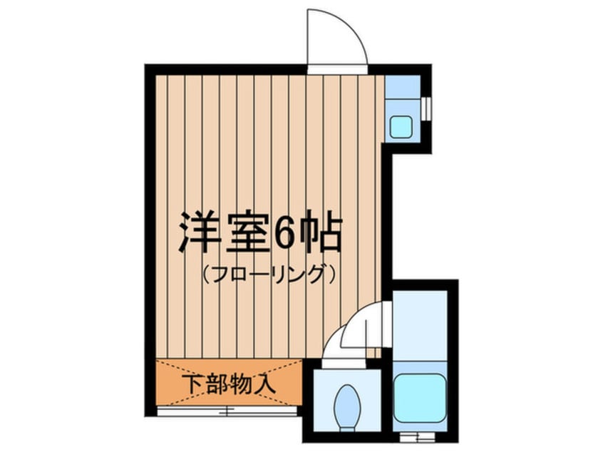 間取図 ハイム神田Ｂ棟（２－１）