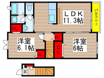 間取図 カミレＢ