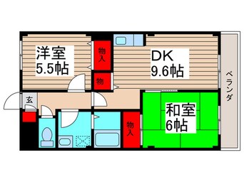 間取図 コスモ大野