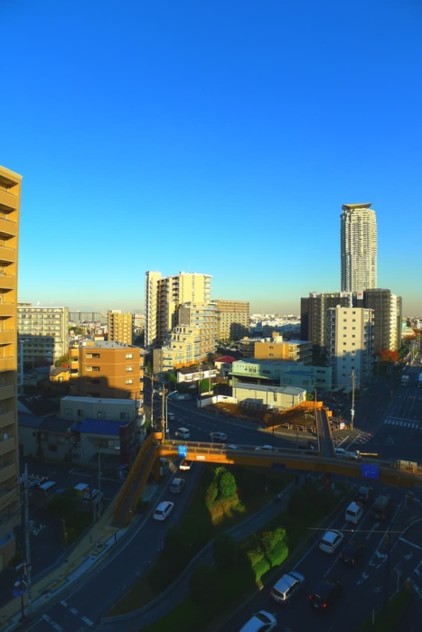 室内からの展望 イ－ストシティタワ－ズ