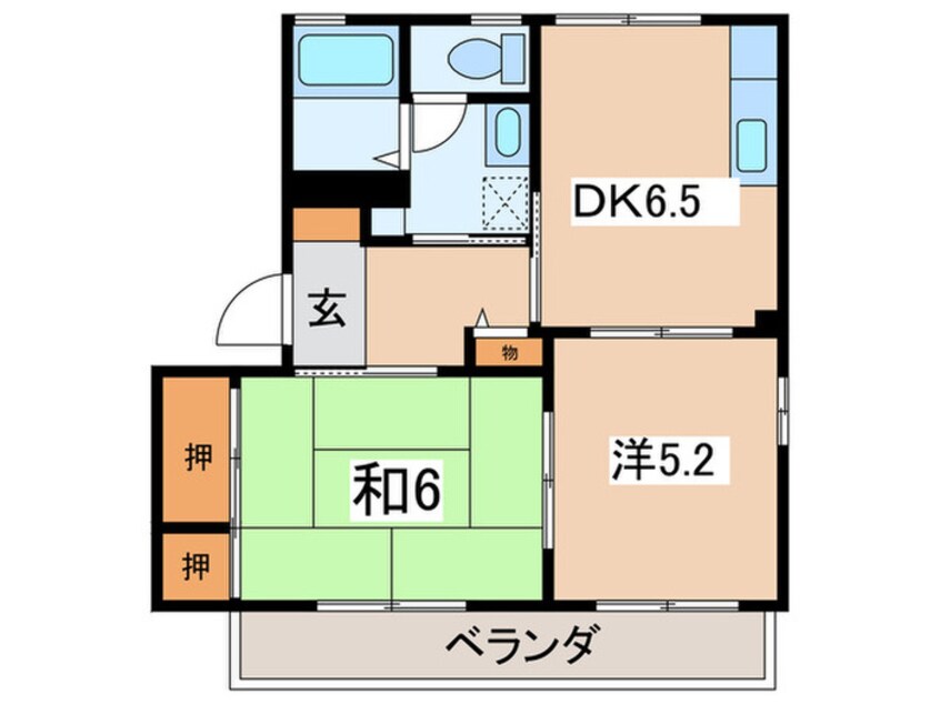 間取図 フレグランス高麗