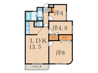 間取図 上野毛ハウス