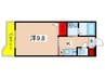 ベルオ－ブ 1Kの間取り