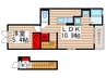 エソラード 1LDKの間取り