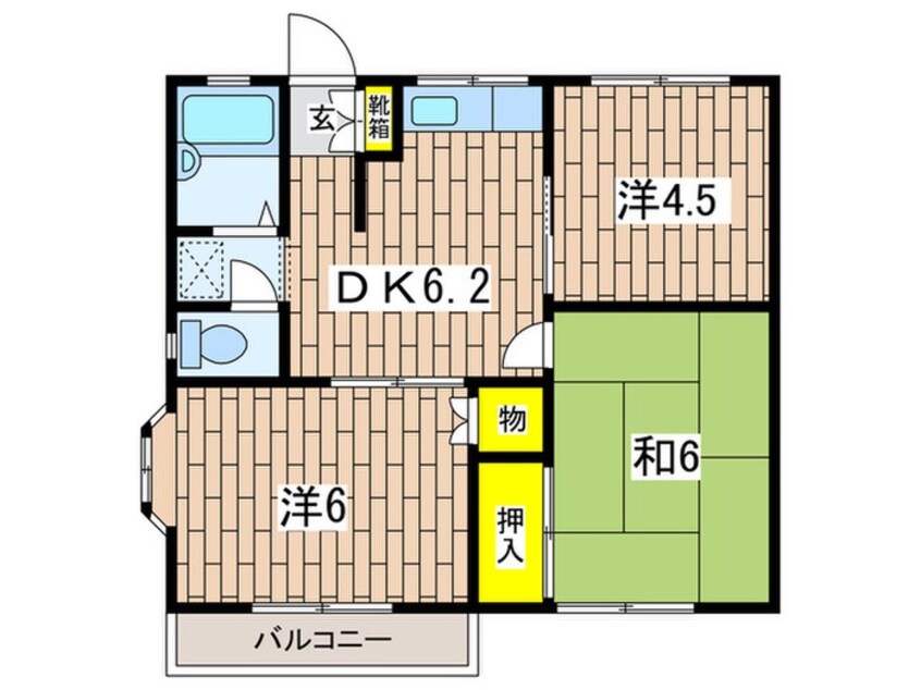 間取図 リブインサカエ