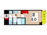 ベルシード五反野 1Kの間取り