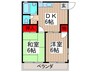 ジュネス 2DKの間取り