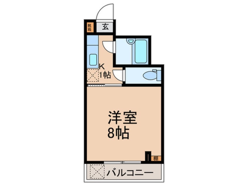 間取図 コ－ポプレジデント（５Ｆ)