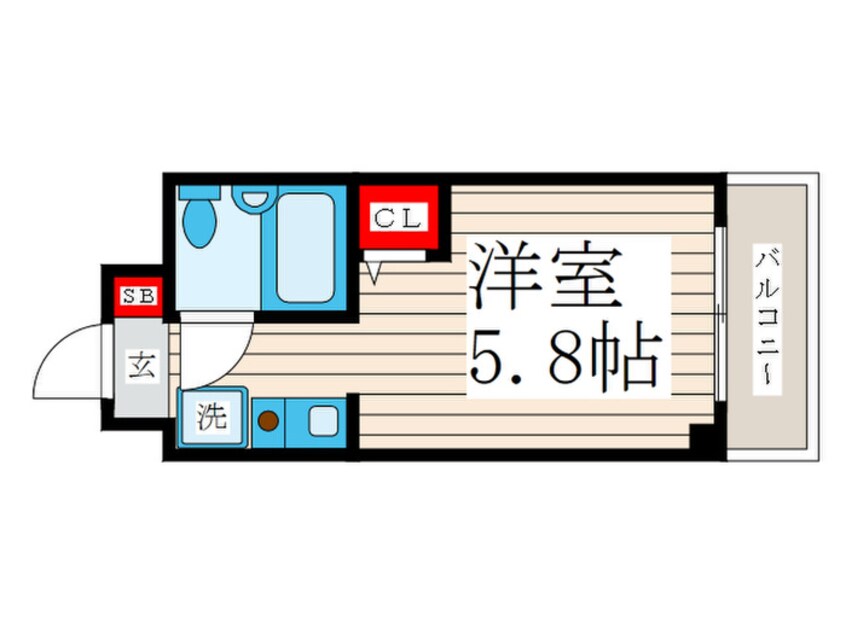 間取図 サイレンスコ－ポ松江