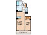 Noble Court 1LDKの間取り