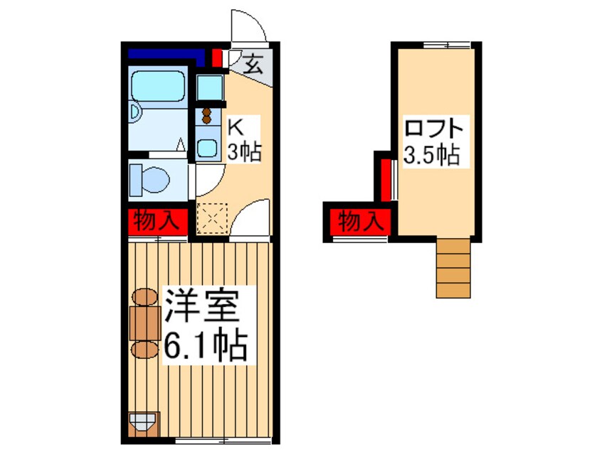 間取図 グリ-ンファ-ム