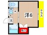 ディヴィ－ナ国立 1Kの間取り