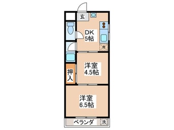 間取図 西東ハイツ南野