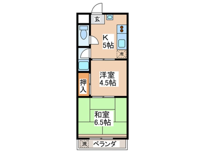 間取図 西東ハイツ南野