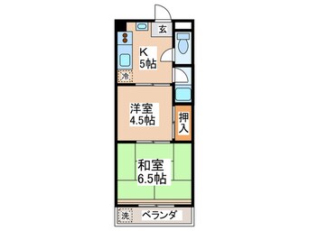 間取図 西東ハイツ南野