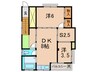 飯田ハウス 2DK+Sの間取り