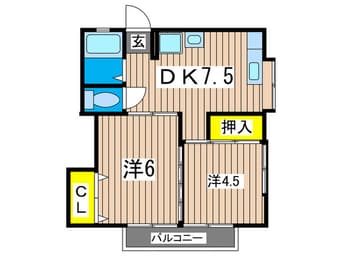 間取図 モアナ桜山