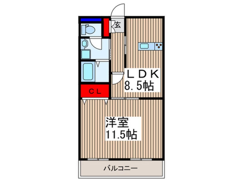 間取図 ラ-バンライブレジデンス