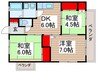 ハイツサンフラワー 3DKの間取り