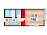 天台ハイリビング参番館 1Kの間取り