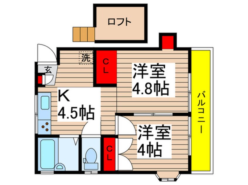 間取図 プレステージ志津