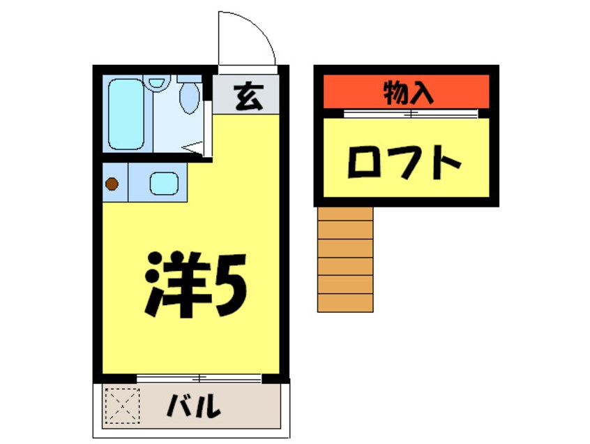 間取図 リベラル向山３