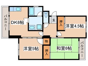 間取図 グリーンマンションテラ