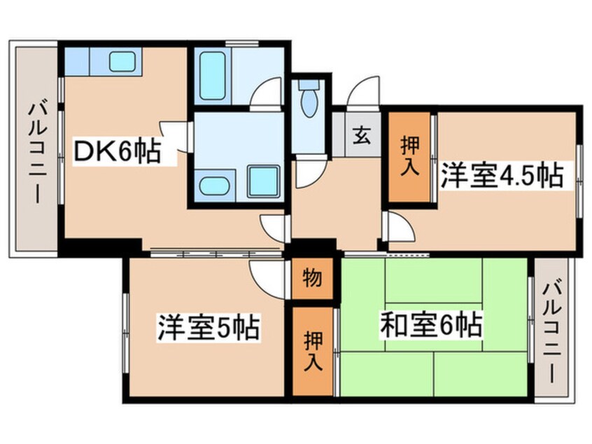 間取図 グリーンマンションテラ