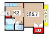 メゾン大塚 1Kの間取り