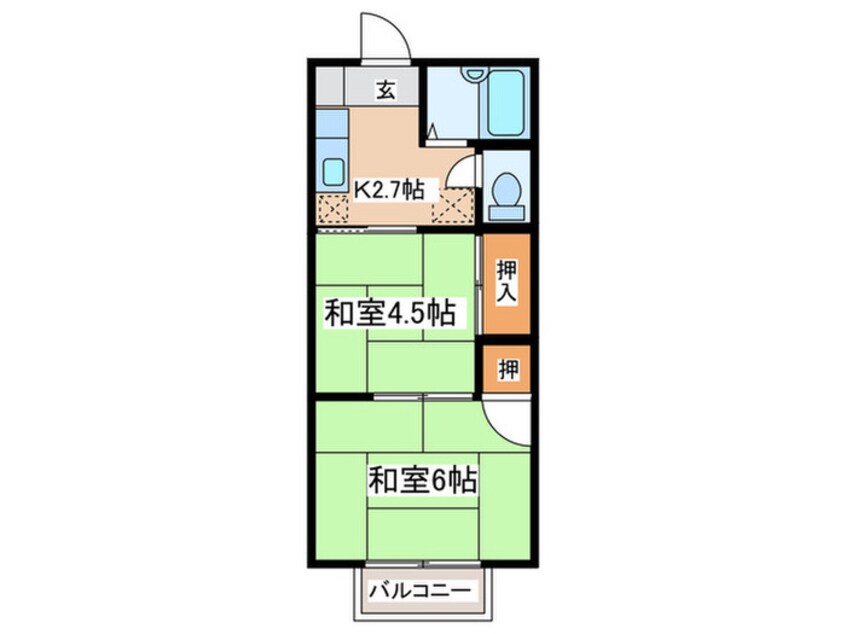 間取図 湘南コーポ