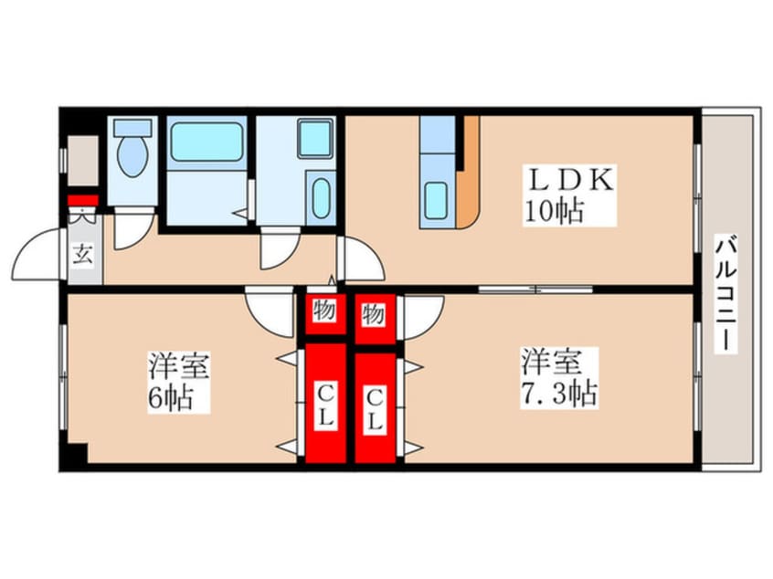 間取図 メゾン・ハピネス