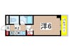 松本ビル 1Kの間取り