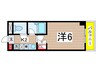 松本ビル 1Kの間取り