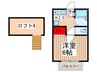 キングハウス 1Kの間取り