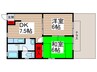 エスポワールＫ 2DKの間取り