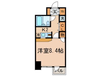 間取図 日神パレステ－ジ西麻布(502)