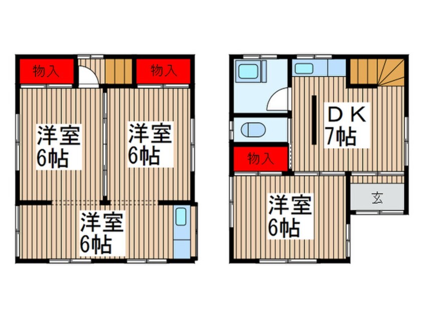 間取図 赤井貸戸建