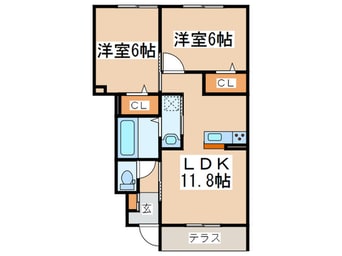 間取図 クレアージュ