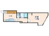 フェリス町屋 1Kの間取り