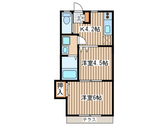 間取図 パレス湘南