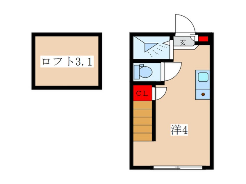 間取図 ハーモニーテラス仲宿