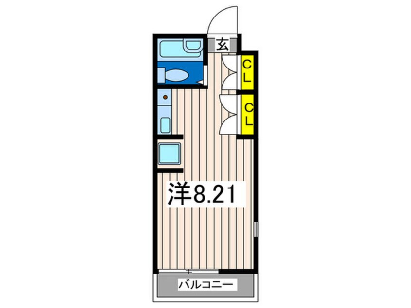 間取図 マリーノエル片吹