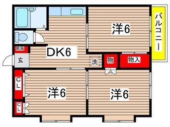 間取図 ルミエ－ル菅仙谷