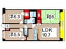 ファインクレスト若葉台 3LDKの間取り