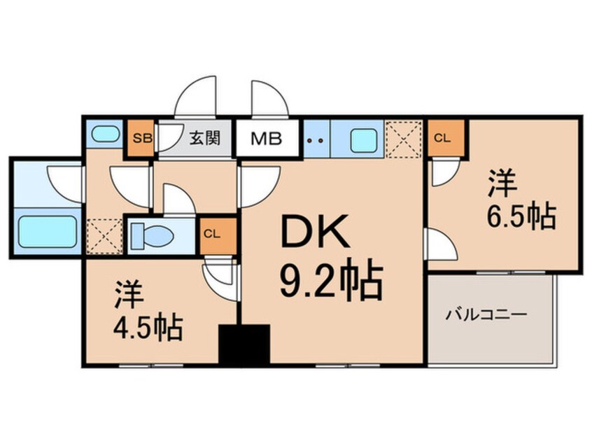 間取図 THE　PALMS錦糸町