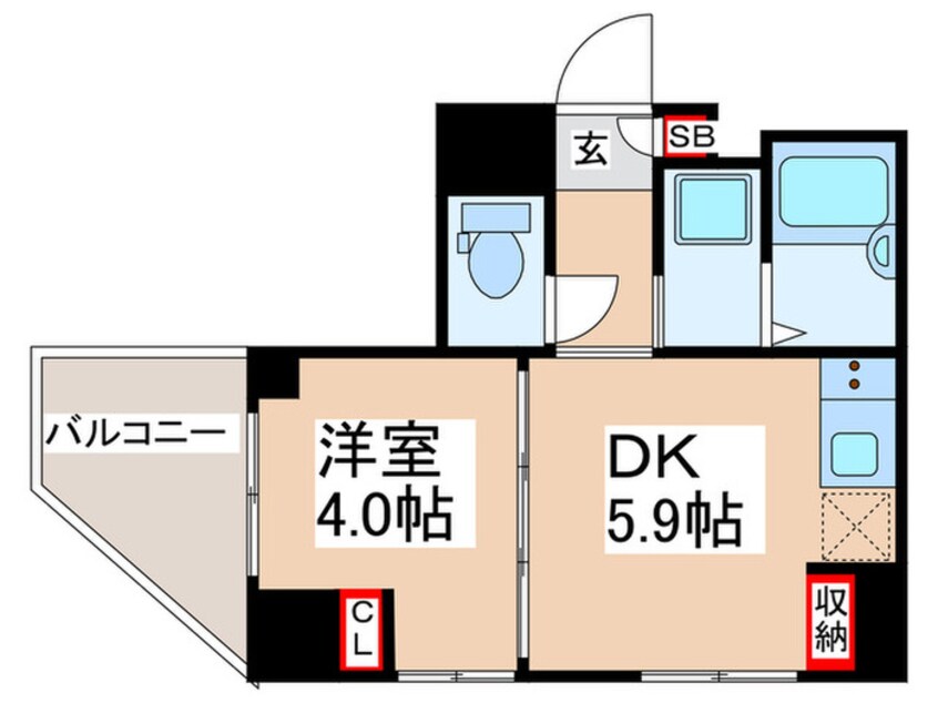 間取図 THE　PALMS錦糸町