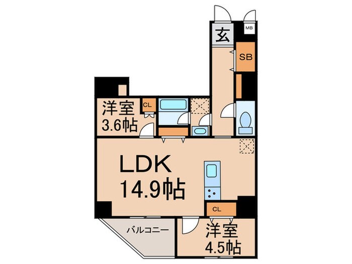 間取り図 THE　PALMS錦糸町